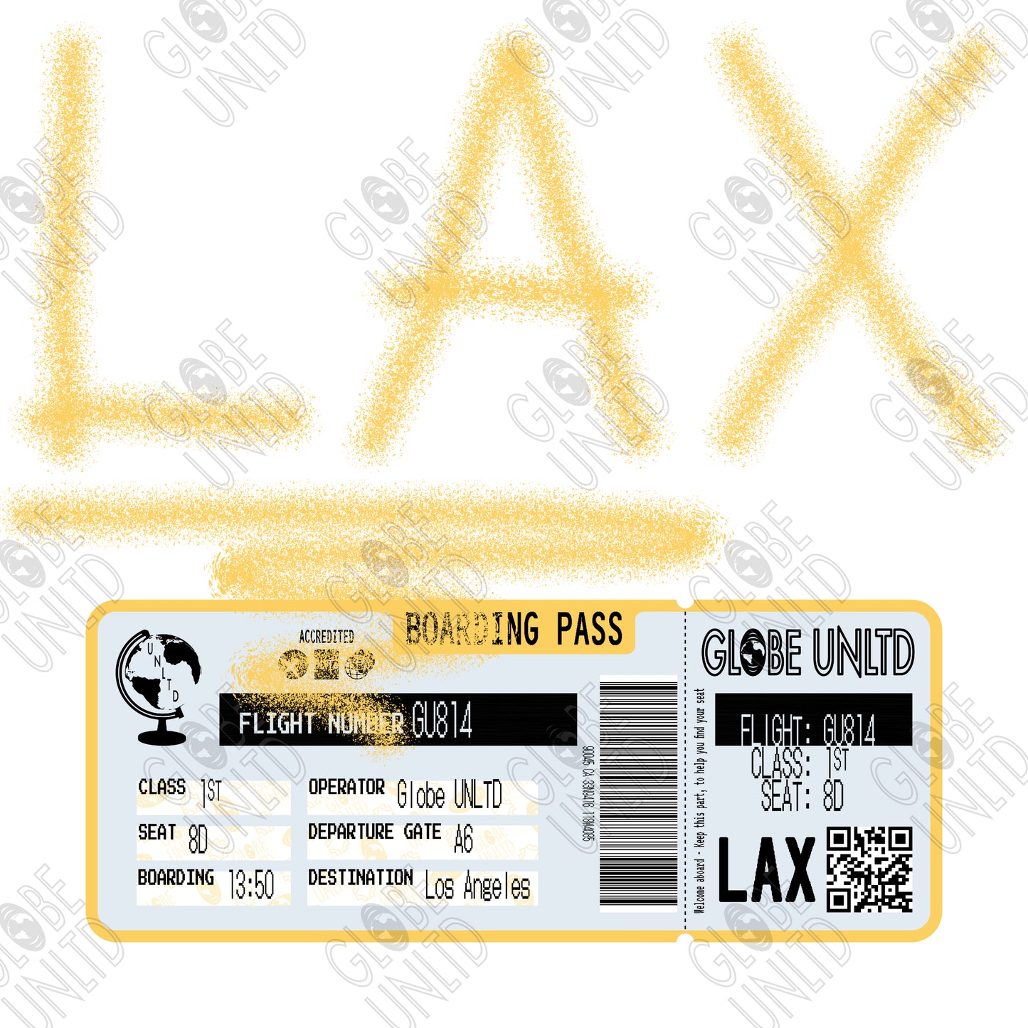 Globe UNLTD Los Angeles LAX Graffiti Graphic.