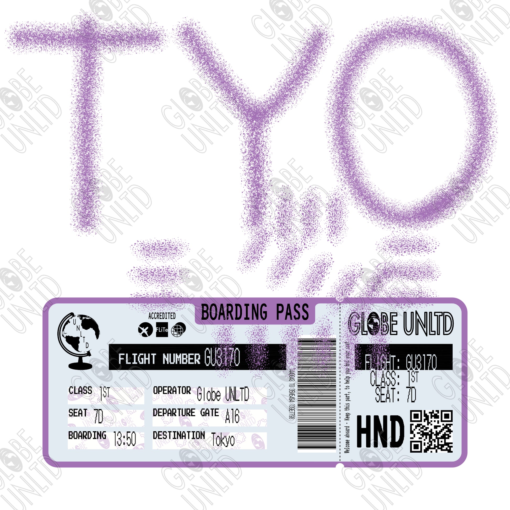 Globe UNLTD Tokyo TYO Graffiti Graphic.